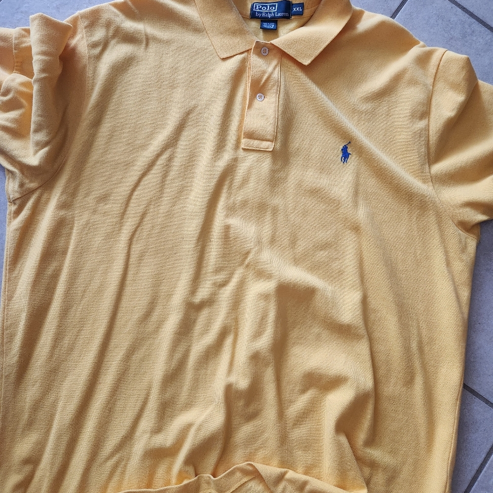 Mens polo by Ralph Lauren yellow s/s shirt